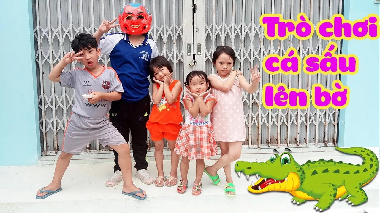 Cá sấu lên bờ là trò chơi dân gian đầy thú vị cho trẻ em