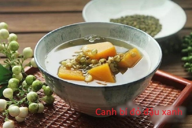 Canh bí đỏ đậu xanh - món ăn ngon, dinh dưỡng cho cả nhà